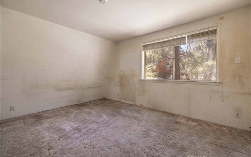 Big Bear Fix and Flip- bedroom BEFORE